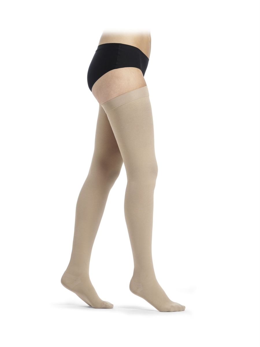 Sigvaris Cotton Thigh (A-G) Compression Stockings - Class 1
